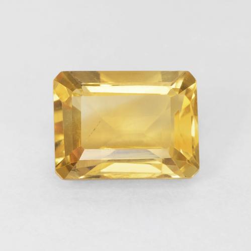 1.83ct Натуральный Золотой Цитрин, Изумрудная огранка, Чистота VS