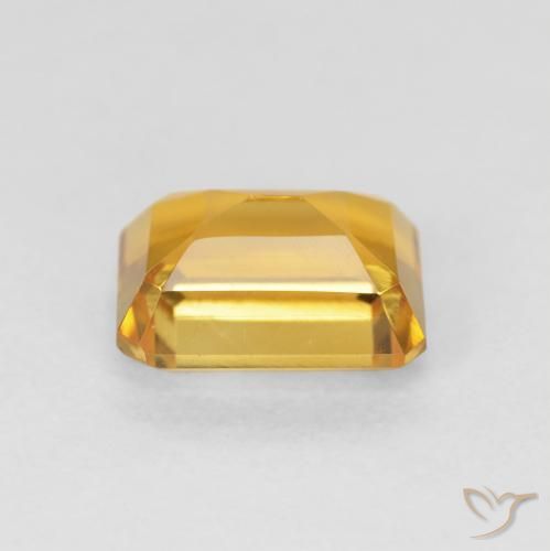 1.62 карата, натуральный Medium Light-Golden Цитрин, Октагон / Изумрудная Огранка, VVS-VS