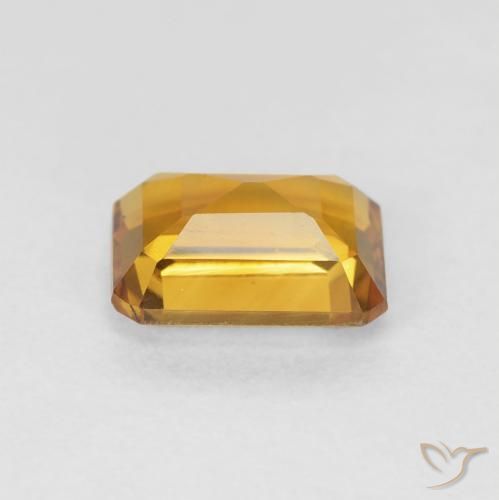 1.39 карата, натуральный Medium Light-Golden Цитрин, Октагон / Изумрудная Огранка, VVS-VS