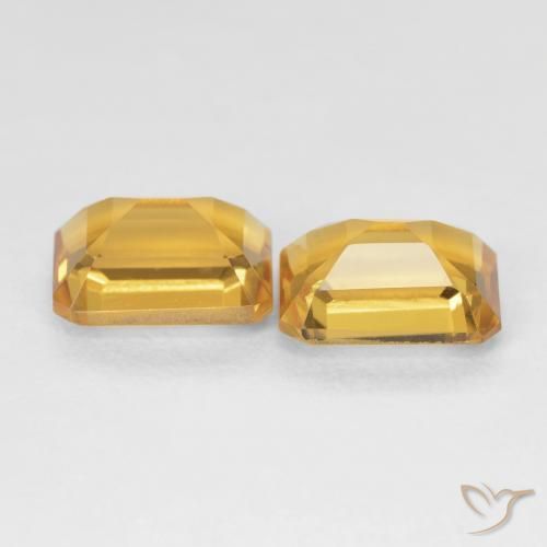 3.01 карата, натуральный Medium Light-Golden Цитрин, Октагон / Изумрудная Огранка, VVS-VS