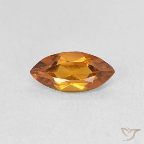 0.52ct Натуральный Средний апельсин Цитрин, Маркиза, Чистота VS