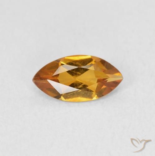 0.48ct Натуральный Средний апельсин Цитрин, Маркиза, Чистота VS