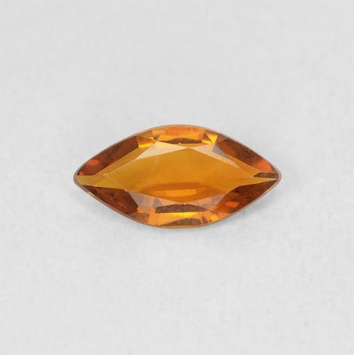 0.37ct Натуральный Темно-оранжевый Цитрин, Маркиза, Чистота VVS