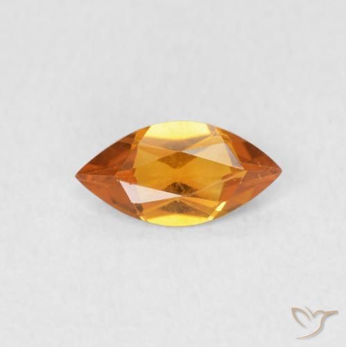0.47ct Натуральный Средний апельсин Цитрин, Маркиза, Чистота VVS