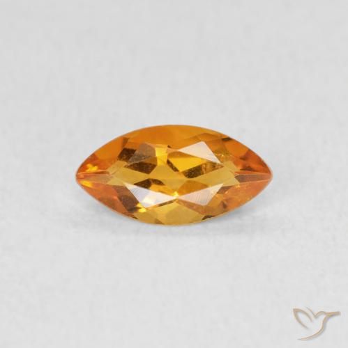 0.46ct Натуральный Золотой Цитрин, Маркиза, Чистота VS
