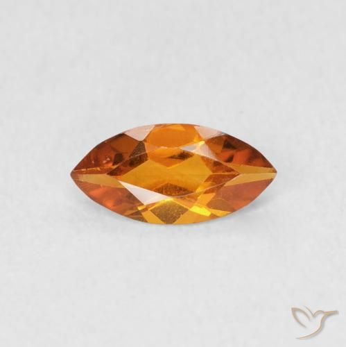 0.47ct Натуральный Средний апельсин Цитрин, Маркиза, Чистота VS