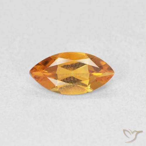 0.48ct Натуральный Средний апельсин Цитрин, Маркиза, Чистота VVS