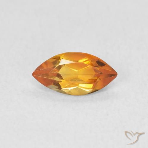 0.48ct Натуральный Средний апельсин Цитрин, Маркиза, Чистота VVS