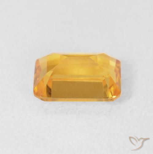 1.49 карата, натуральный Medium Light Orange-Gold Цитрин, Октагон / Изумрудная Огранка, Чистота VVS