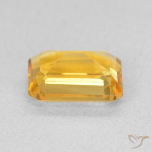 1.54 карата, натуральный Medium Light Orange-Gold Цитрин, Октагон / Изумрудная Огранка, Чистота VVS