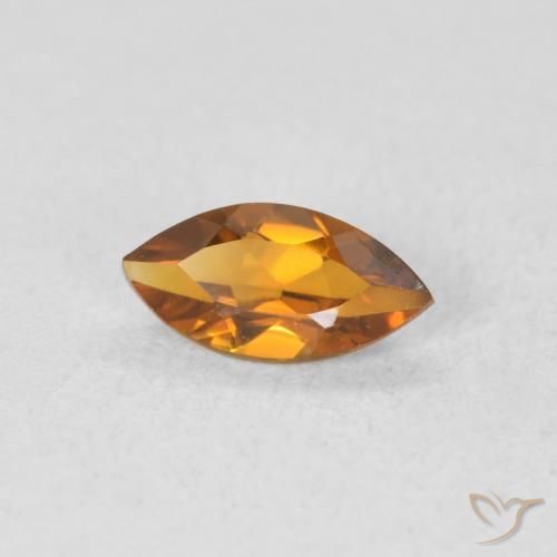 0.49 карата, натуральный Medium Light-Golden Цитрин, Маркиза, VVS-VS