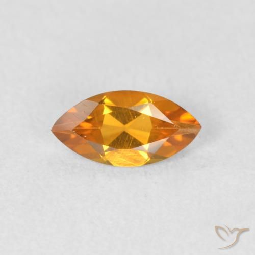 0.48ct Натуральный Золотой Цитрин, Маркиза, VVS-VS