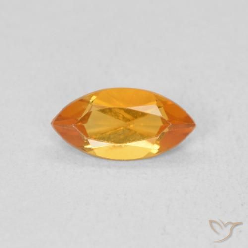 0.48ct Натуральный Интенсивный апельсин Цитрин, Маркиза, Чистота VS