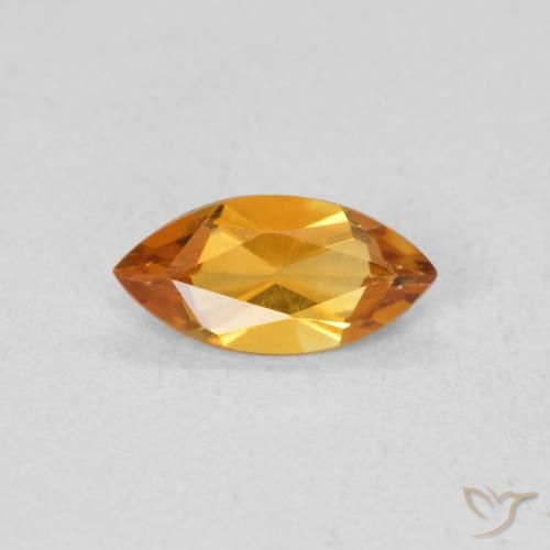 0.46ct Натуральный Средний апельсин Цитрин, Маркиза, Чистота VS