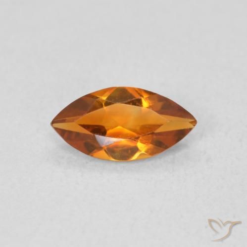 0.49ct Натуральный Оранжево-коричневый Цитрин, Маркиза, VVS-VS