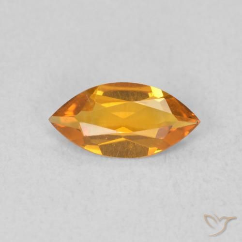 0.42ct Натуральный Средний апельсин Цитрин, Маркиза, VVS-VS