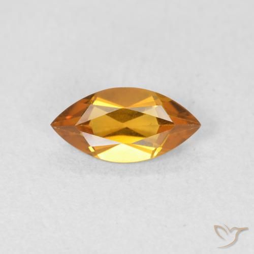 0.48ct Натуральный Золотой Цитрин, Маркиза, Чистота VVS