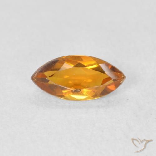 0.46ct Натуральный Золотой Цитрин, Маркиза, VVS-VS