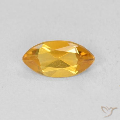 0.46ct Натуральный Темно-золотой Цитрин, Маркиза, VVS-VS
