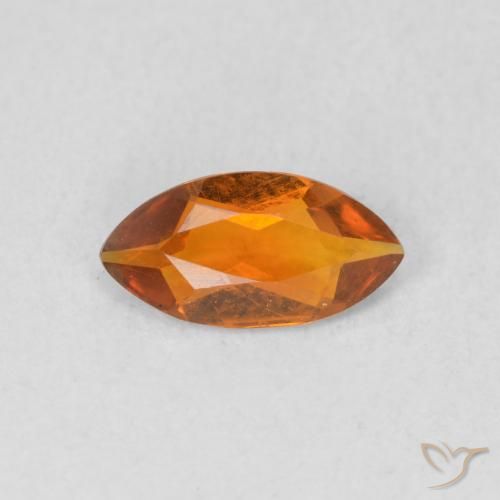 0.43ct Натуральный Средний апельсин Цитрин, Маркиза, VVS-VS