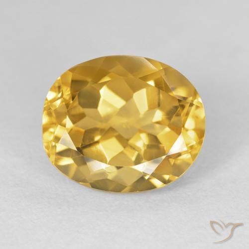 5.03ct Натуральный Глубокое золото Цитрин, Овал, VVS-VS
