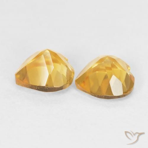 1.47 карата, натуральный Top Gold Цитрин, Сердце, VVS-VS