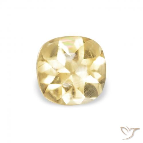 0.54ct Натуральный Золотой Цитрин, Подушка, Прозрачный