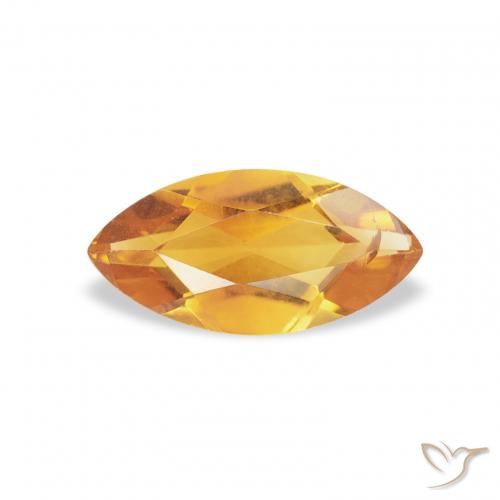 0.45ct Натуральный Medium Light-Golden Цитрин, Маркиза, Чистота VS