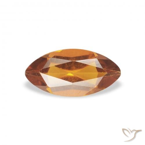 0.50ct Натуральный Средний апельсин Цитрин, Маркиза, Чистота VS