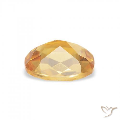1.29 карата, натуральный Medium Light Orange-Gold Цитрин, Подушка, Чистота VVS