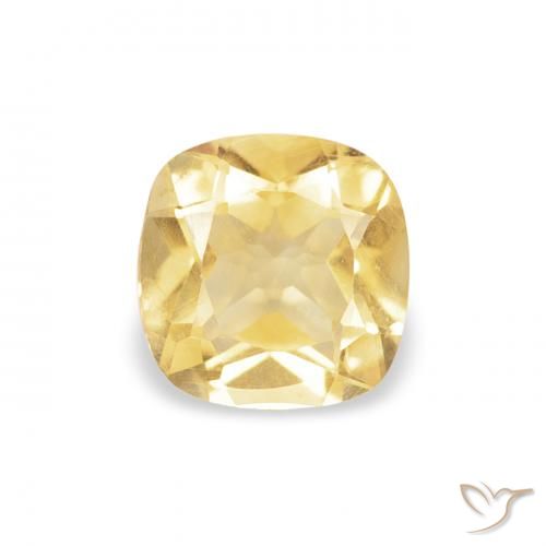 0.47ct Натуральный Средний золотой Цитрин, Подушка, Чистота VVS