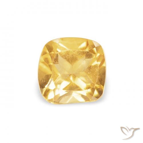 0.44ct Натуральный Золотой Цитрин, Подушка, Чистота VVS