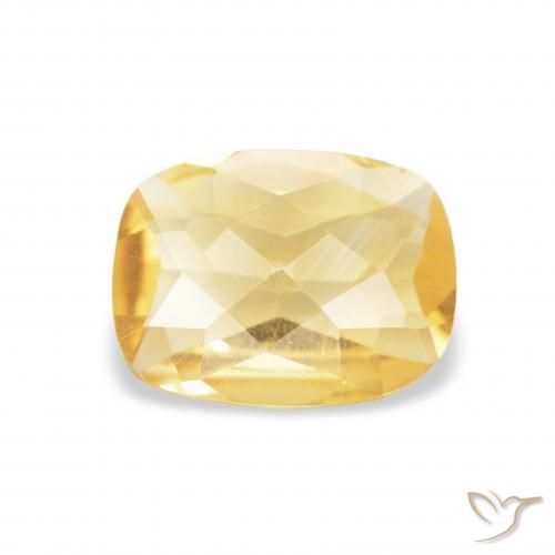 0.81ct Натуральный Золотой Цитрин, Подушка, Чистота VVS