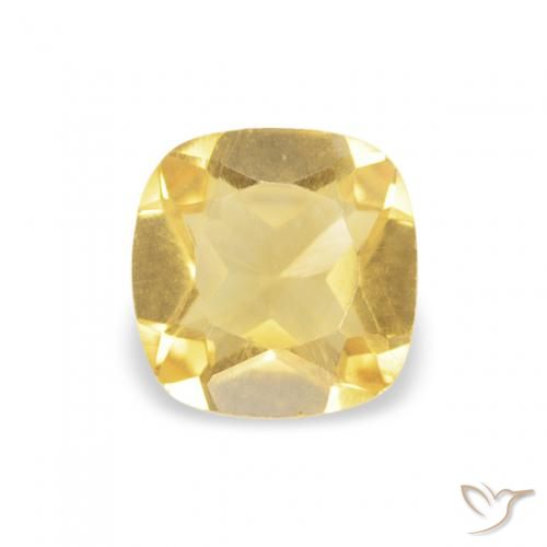 0.39ct Натуральный Золотой Цитрин, Подушка, Чистота VS