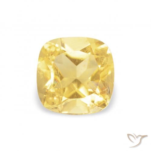 0.47ct Натуральный Светлое золото Цитрин, Подушка, Чистота VS