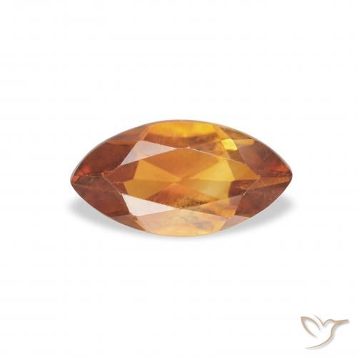 0.49ct Натуральный Оранжево-коричневый Цитрин, Маркиза, Чистота VVS