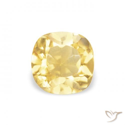 0.47ct Натуральный Светло-золотисто-желтый Цитрин, Подушка, VVS-VS