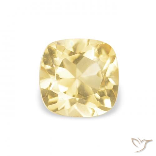 0.53ct Натуральный Светло-золотисто-желтый Цитрин, Подушка, VVS-VS