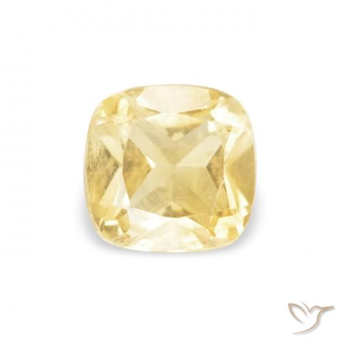 0.46ct Натуральный Светло-желтый Цитрин, Подушка, VVS-VS