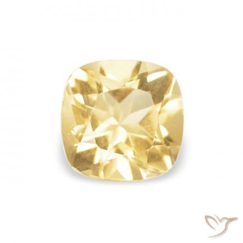 0.52ct Натуральный Светлое золото Цитрин, Подушка, Чистота VVS