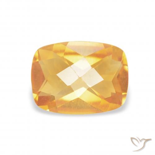 1.16ct Натуральный Средний апельсин Цитрин, Подушка, VVS-VS