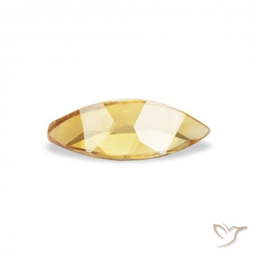 0.43 карата, натуральный Medium Light Orange-Gold Цитрин, Маркиза, VVS-VS