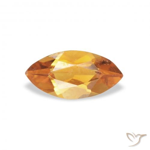 0.43ct Натуральный Золотой Цитрин, Маркиза, VVS-VS