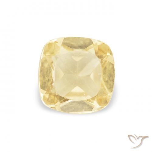 0.47ct Натуральный Светло-золотисто-желтый Цитрин, Подушка, VVS-VS