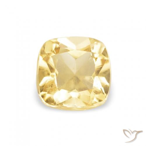 0.49ct Натуральный Золотой Цитрин, Подушка, Чистота VS