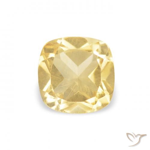 0.57ct Натуральный Золотой Цитрин, Подушка, Чистота VS