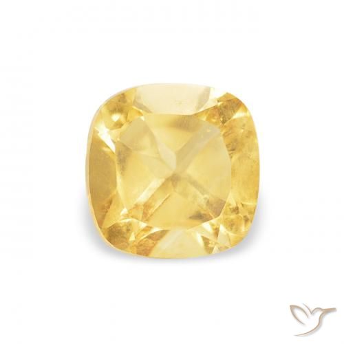 0.55ct Натуральный Среднее золото Цитрин, Подушка, Чистота VS