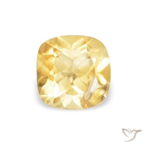 0.50ct Натуральный Золотой Цитрин, Подушка, Чистота VS