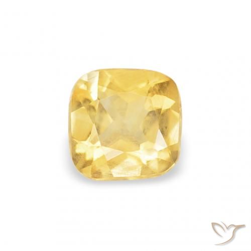 0.22ct Натуральный Золотисто-оранжевый Цитрин, Подушка, Чистота VS
