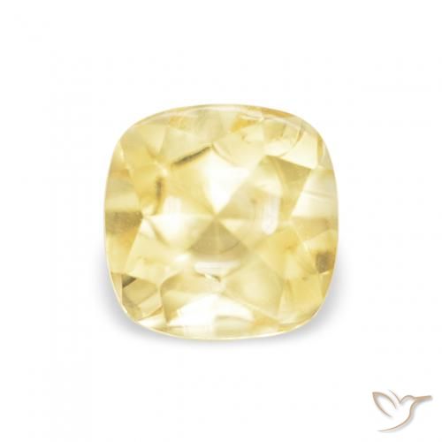 0.64ct Натуральный Светло-золотисто-желтый Цитрин, Подушка, Прозрачный